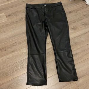 H&M faux leather pants